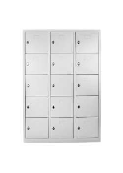 Metal  Ofis 15 Gözlü Öğretmen Öğrenci Dolabı Gri