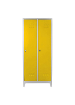 Metal  Ofis 2 li Eko Soyunma Dolabı Gri-Sarı Metal  Ofis 2 li Eko Soyunma Dolabı Gri-Sarı