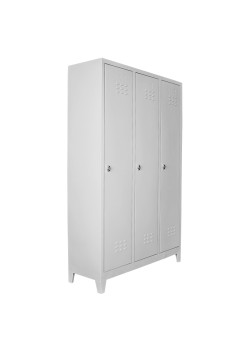 Metal  Ofis 3 lü Standart Soyunma Dolabı Gri Metal  Ofis 3 lü Standart Soyunma Dolabı Gri