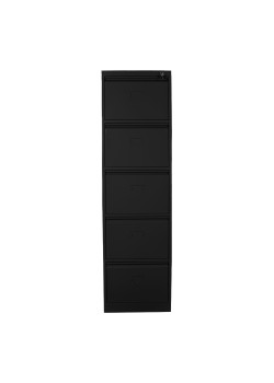 Metal  Ofis 5 li Klasör Dolabı Siyah